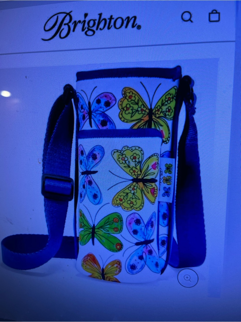 Brighton Garden Wing Water Bottle Holder NWT